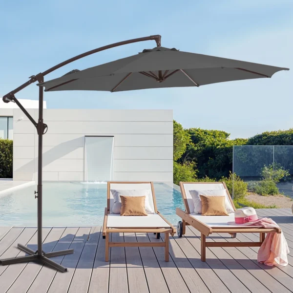 Faabricatt Outdoor Hanging Offset Cantilever Umbrella for Patio