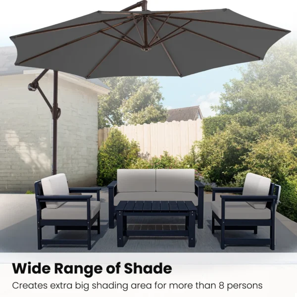 Faabricatt Outdoor Hanging Offset Cantilever Umbrella for Patio - Image 3