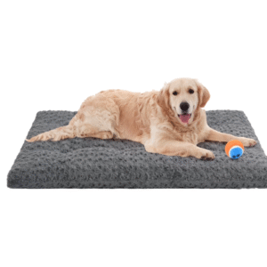 Large Dog Bed, Luxury Rose Velvet Pet Mattress