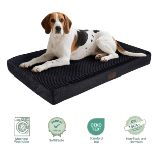 Orthopedic Large Dog Bed 35in, Deluxe Pet Bed for Crates,